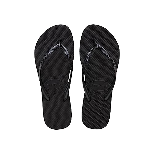 Havaianas Slim Flatform, Chanclas para Mujer, Negro (Black 0090), 37/38 EU