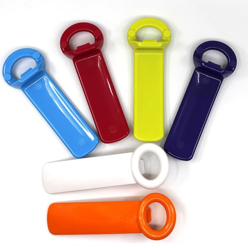 Juego de 6 abridores de tapa de plástico coloridos de fácil agarre, herramientas de cocina de 5.5 pulgadas para manos débiles