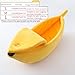 NatureMan Kreative Bananenform, Hunde- und Katzenbett, süßes Bananenbett, warm und weich, Haustier-Katzenbedarf, Kätzchen, Welpenbett (M)