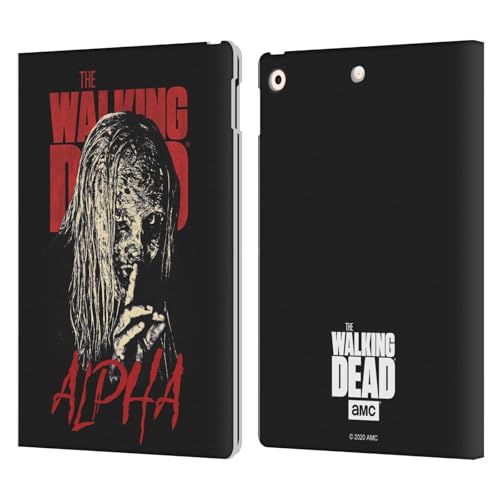 Head Case Designs Officially Licensed AMC The Walking Dead Alpha Season 10 Character Portraits Leather Wallet Case Compatible with Apple iPad 10.2 2019/2020/2021