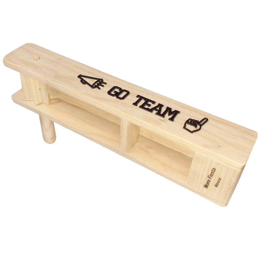 Big GO TEAM Wooden Mexican Matraca Noisemaker - 15