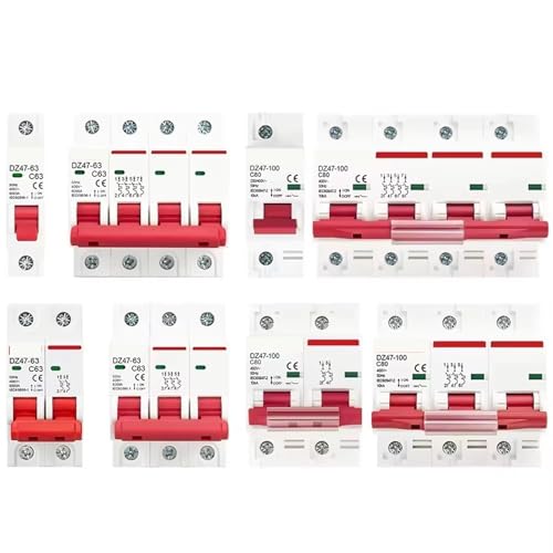 Disjoncteur MCB 4P 63A DZ47 Type C disjoncteur miniature AC 400V