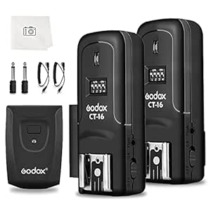 Godox CT-16 Kit receptor de disparador de radio inalábrico, copatible