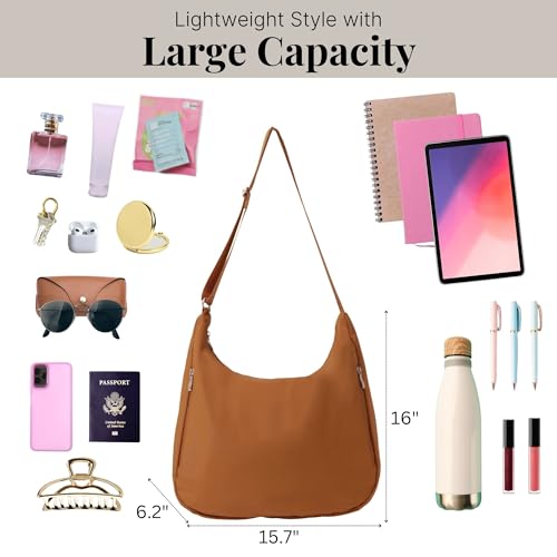 Baggallini Swift Hobo Crossbody Bag for Women - Lightweight 15.7"x16" Travel Purse Handbag Hobo Bag4