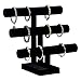 Pengup 3 Tier Bracelet Holder,Bracelet Display Stand,Black Velvet Jewelry Organizer Displays for Necklace Scrunchies Watches Hair Ties.