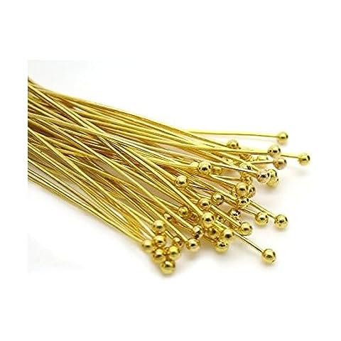Gold Brass Head Ball Pins for Jewelry Making Cover