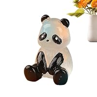 35 Mini Pandas Lumineux Et 5 Bambous – Figurines En Résine – Décoration Gâteau, Miniature, Paysage – Multicolore – Cadeau DIY Pour Fans De Pandas