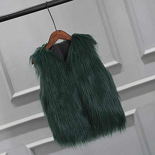 Kids Toddler Girls Furry Vest Faux Fur Sleeveless Jacket Winter Shaggy Warm Coats Winter Thick Warm Fuzzy Outerwear3