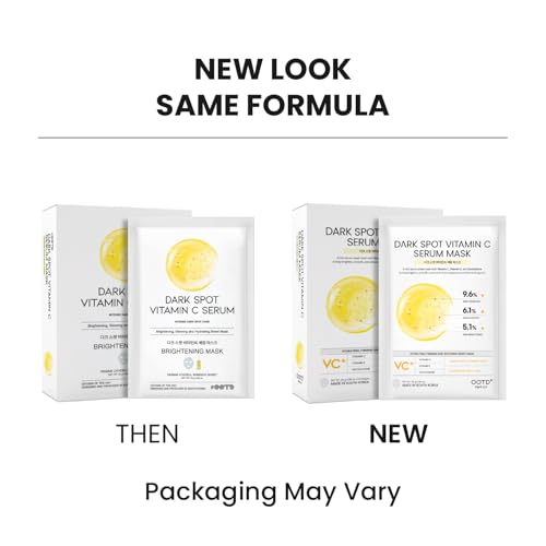 Image of #OOTD Vitamin C Hydrating Sheet Mask (10-Pack), Korean Skincare Facial Mask for Even-Looking Skin Tone & Radiance