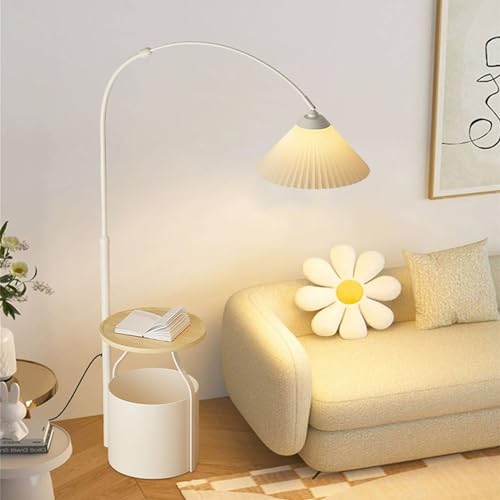 Lámpara de pie con mesa moderna: el mueble multifuncional nórdico 5