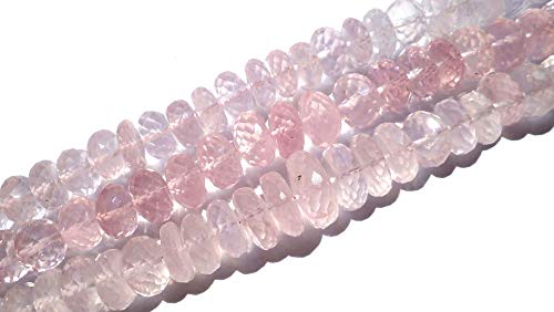 Quartz rose naturel AAA perles facettées de haute qualité pour la création de bijoux chics - 4