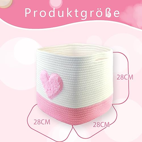 Panier de rangement tressé carré bac coton enfant bébé cube de tri - 2