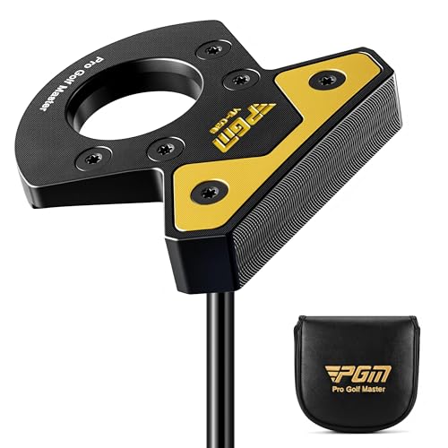 PGM 34 Zero Torque Putter Golf Club for Men and Women Right Handed with High Forgiveness and Low Deviation Straight Line Putting Square to Square Putter with Ball Retrieval Feature