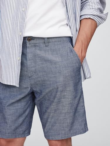 Image of Gap Men Solid Regular Fit Mid Rise Shorts