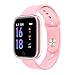 Produktbild EDtara Geschenk für Frauen Männer Geburtstagsgeschenk |Mode T80 Smart Watch Frauen Männer Sport wasserdichtes Armband Rose Gold Silicone Strap