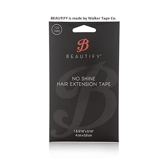 No Shine Hair Extension Tape 4cm X 0.8cm 120-tabs double side adhesive