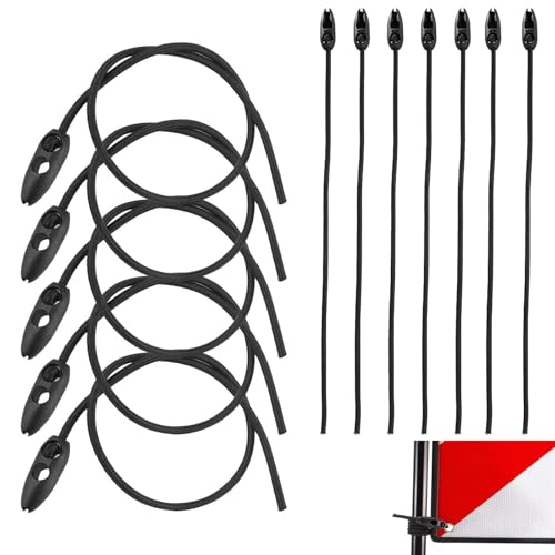 12 tensores de equipaje para señal de advertencia Italia y España, correa tensora corta de 50 cm de longitud ajustable con clip rápido negro, correas tensoras para bicicleta, carretilla de mano, moto,