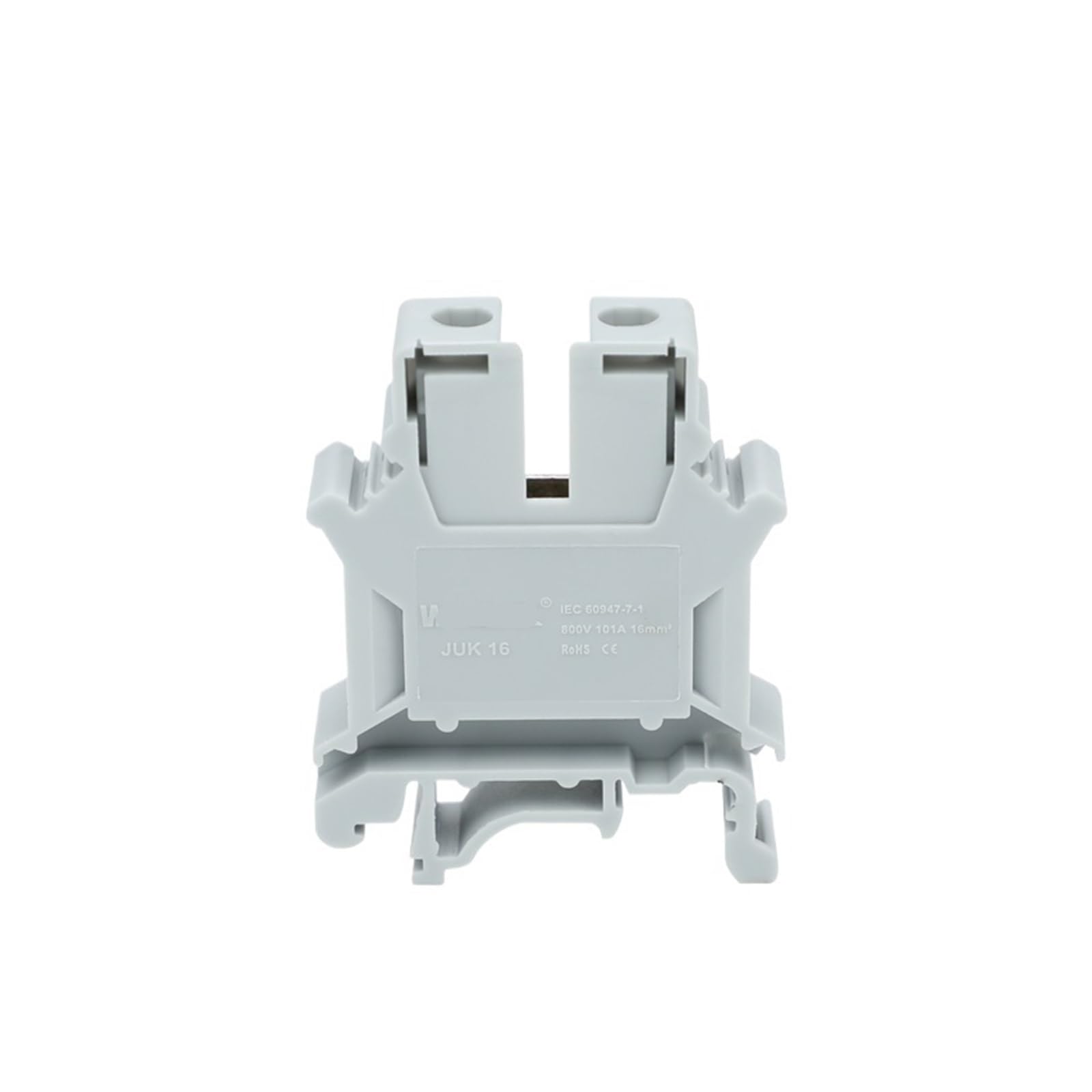 5 pz 16 Collegamento a vite 16mm² Striscia a 2 conduttori Cavo Spina Filo Connettore elettrico Morsettiera universale su guida DIN(Insertion Bridge)