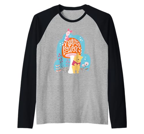 T-shirt raglan Winnie l'Ourson Disney vêtements baseball manches trois quarts