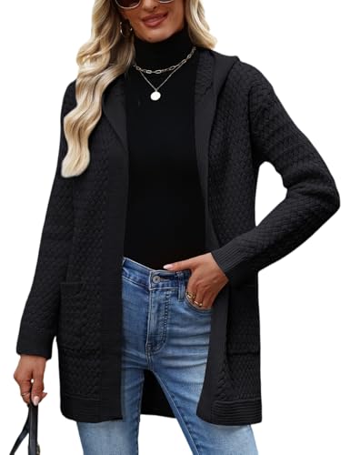 CiCiBird Womens 2025 Fall Hooded Cardigan Sweaters...