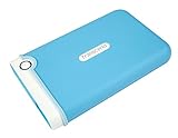 Transcend StoreJet 25M3 TS1TSJ25M3B - Disco duro externo, ultra resistente de grado militar, 2.5", USB 3.0, Azul (Baby Blue), 1 TB