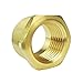 NIGO Brass Pipe Fitting, Hex Bushing (1 Pack, 3/4" NPT Male x 1/2" NPT Female)