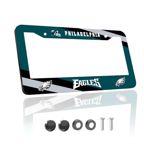 Made for Premium Aluminum Alloy License Plate Frames for Eagles Fans