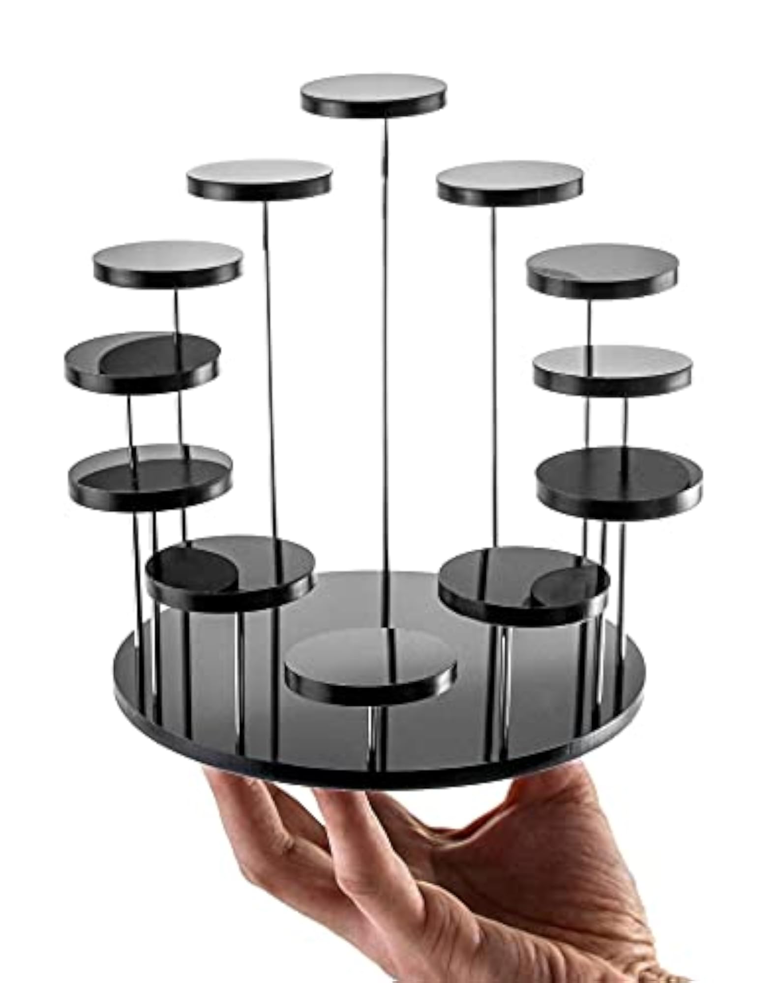 Round Acrylic Products Display Riser Stands for Jewellery