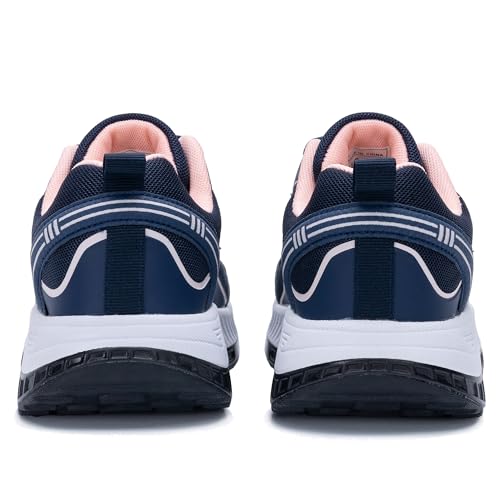 Image of QAUPPE Womens Walking Shoes with Arch Support Wide Orthotic Athletic Sneakers Plantar Fasciitis Tennis for Heel and Foot Pain Relief