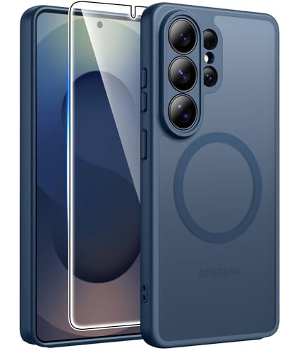 Samsung Galaxy S26-Ultra�pFNTCASE �P�[�X:[Magsafe�Ή�] [�t���J�����ی�] �������}�b�g�P�[�X [�X�N���[���v���e�N�^�[] �~���^���[�O���[�h�̑ϏՌ��ی�J�o�[�t��-�u���[