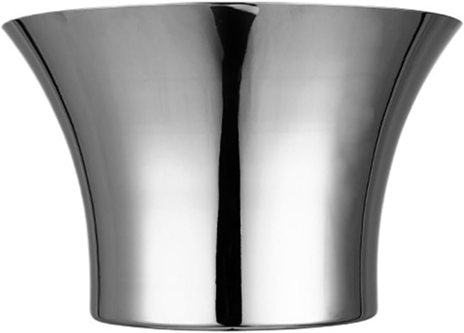 Ice Bucket Luxury Stainless Steel Ice Bucket Commercial Large Wine For Red, Champagne, Beer Beverage Ice Tub(Silver)