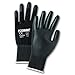 West Chester PosiGrip 713SUCB Polyurethane Palm Coated Nylon Gloves - [Pack of 12] Medium, Black, Knit Wrist