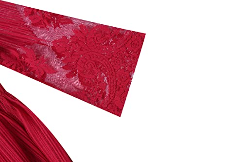 Bonny Billy Girl's Classy Embroidery Lace Maxi Flower Girl Dress 8-9 Yrs Red #TOP6