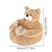 Teddy Bear Dog Bed with Arms,Cozy Fluffy Washable Cuddler Bed with Anti-Slip Bottom,Non-Slip Detachable Warm Cuddle B-ed for Cats Dogs,Puppy B-ed for Indoor Cats & Small Dogs