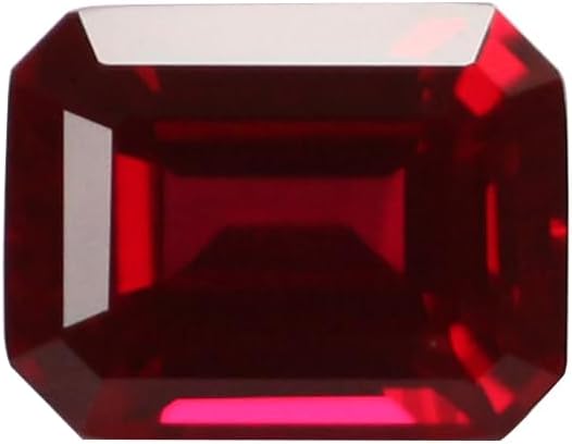 Lab Grown Ruby Pigeon Blood Red OCT Diamond Cut Loose Gemstone DIY Jewelry With AGL Certificate