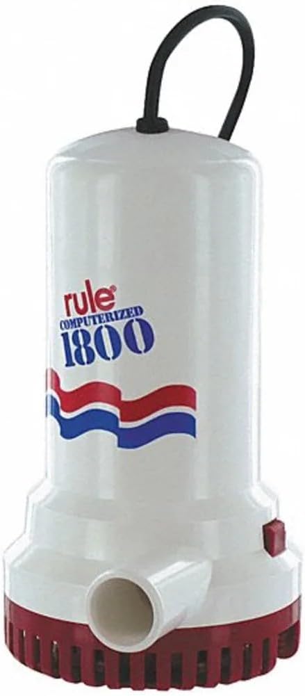 A53S-24 Marine Rule 1800 Submersible Sump/Utility Pump with 24-Foot Cord (1800-GPH, 110-Volt)
