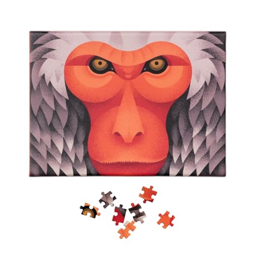 Printworks Puzzle – Japanese Macaque, Beautiful Compact Jigsaw 100 Piece Puzzle for Adults & Kids