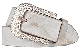 Farbe: Schlamm / Made in Germany / Damengürtel / Ledergürtel / Belt / Jeansgürtel
