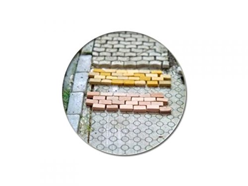 Preisvergleich Produktbild modellbahn-exklusiv Juweela 28145 - Straßenpflaster Gehwegpflaster rot Mix, 5.000 Stück, Spur H0, 1:87