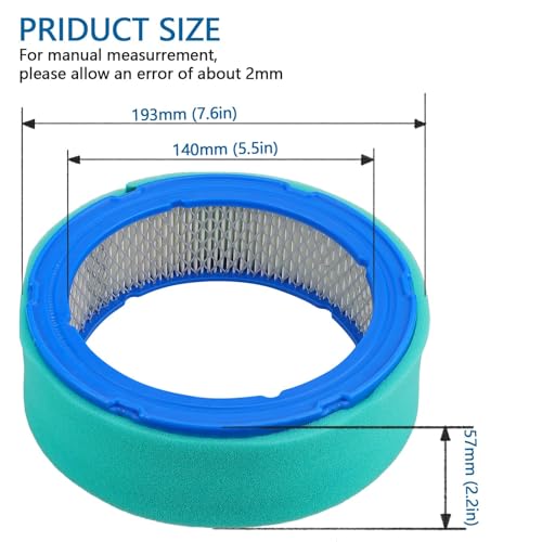 Image of 2-Pack 394018 Air Filter for B&S 394018S 392642 271271 272490 294000 5050H | 5050B 4135 421400 402400 /John Deere LG394018JD GT235 LT166 LT170 LTR155 LX288 SST16 Vanguard V-Twin 12.5-21 HP Engine