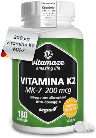 Vitamaze Vitamina K2 MK-7 200 mcg 180 Microcompresse