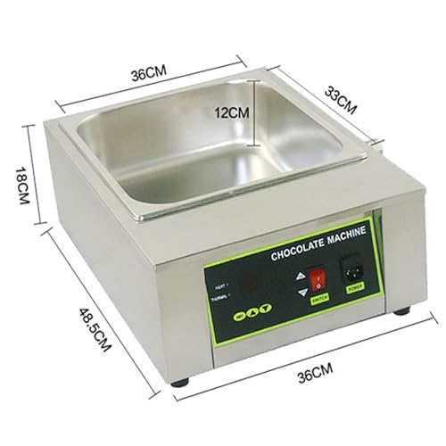 Máquina para derretir chocolate ajustable 1000W capacidad 8kg miniatura 7