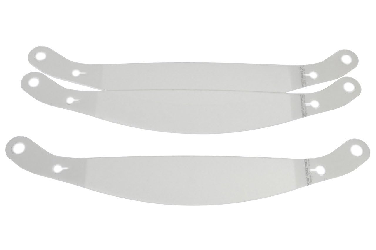 Racing Optics 10259C Tear Offs - 2 Mil Thick - 3 Packs of 10 - Small Tab - Clear