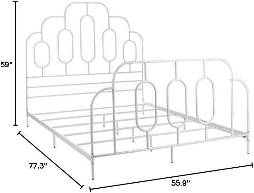 Safavieh Home Paloma Retro White Bed, Full