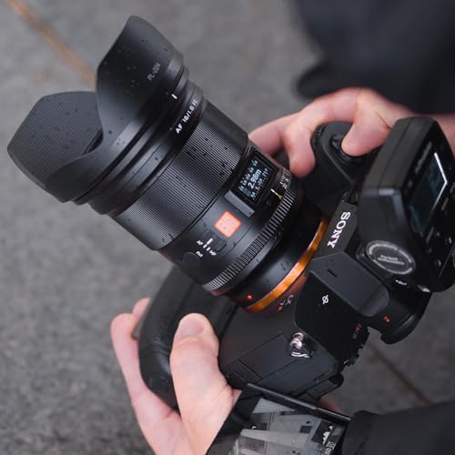Image of VILTROX 16mm f /1.8 FE Full Frame Lens for Sony E-Mount, Auto Focus Large Aperture Wide-Angle Lens with Built-in LCD Screen Compatible with Sony E-Mount Cameras a6100 a7 a7C a7III a7RIII a7RIV a7RV a9