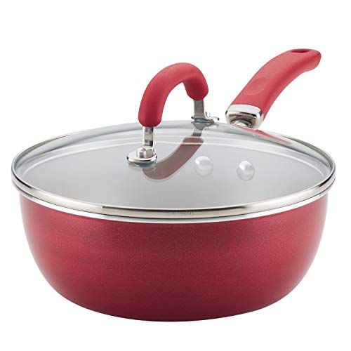 Rachael Ray 12159 Create Delicious Nonstick Fry Saute Purpose Pan with Lid, 3