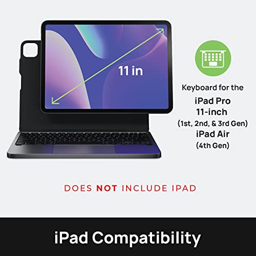 Brydge Ipad Pro 11 Max+ Wireless Keyboard Case With Multi-Touch Trackpad For Ipad Pro 11-Inch (1St, 2Nd & 3Rd Gen) And Ipad Air (4Th Gen), Integrated Magnetic Snapfit Case. #TOP1