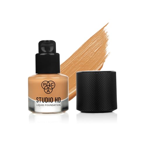 PAC Studio HD Liquid Foundation Mini (3.0) | Lightweight Dewy Satin Finish | Medium to Buildable Coverage | Natural Second Skin like Finish | Suitable for all Skin Types - 9ml