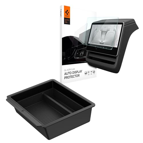 Pack Tesla Spigen : Protection d’écran et Organisateur Console pour Model Y Juniper et Model 3