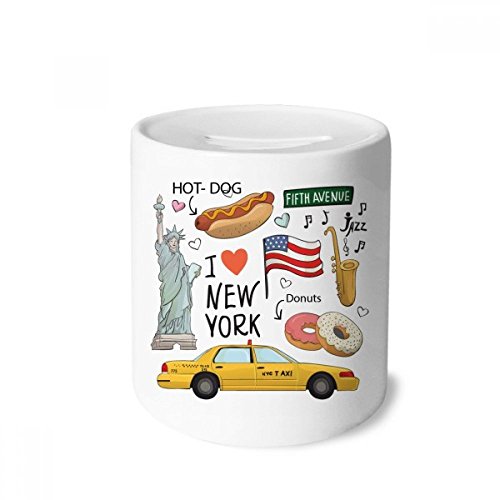 Tirelire en céramique souvenir de New York, cadeau idéal petits et grands